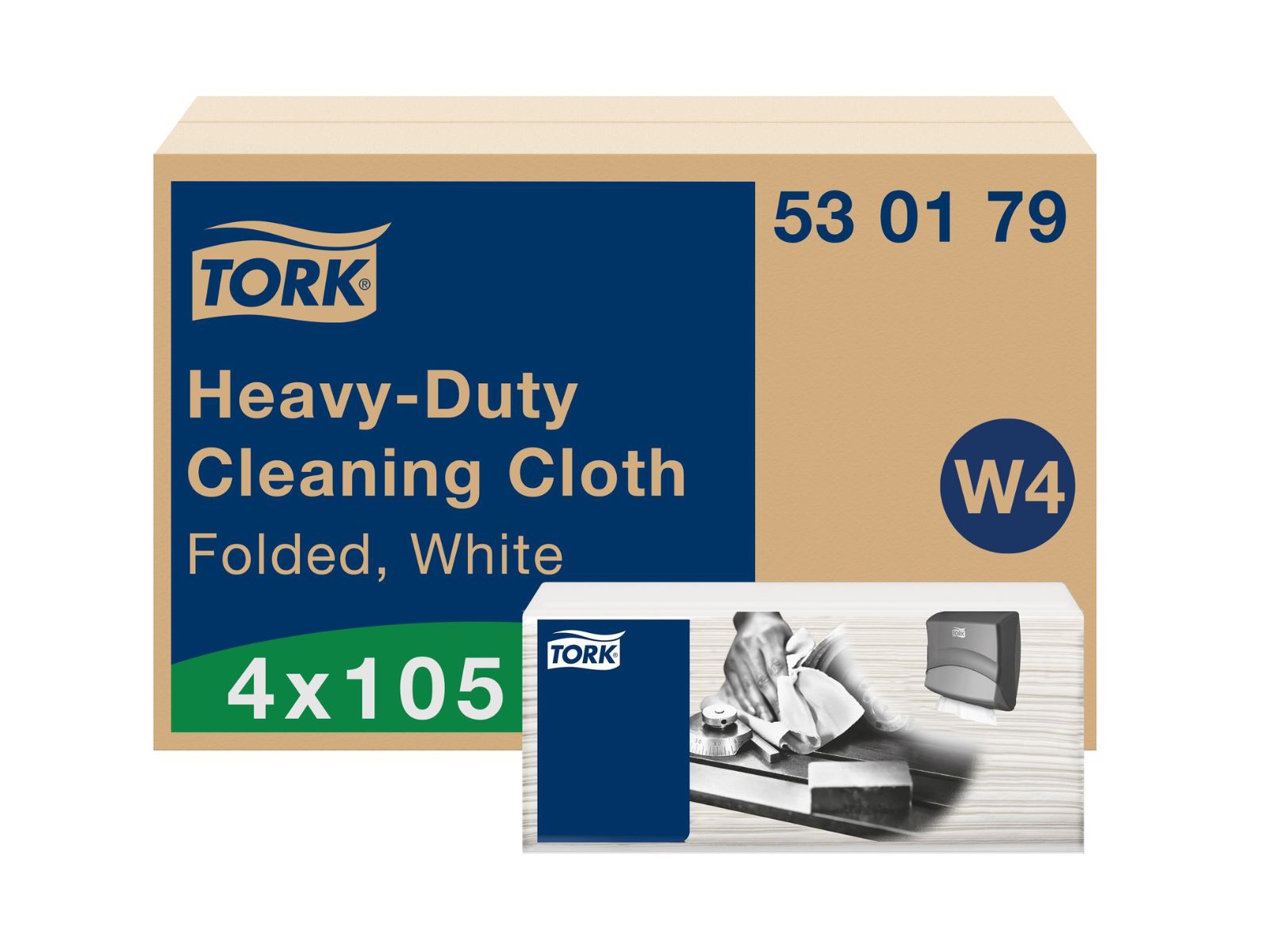 Czyściwo TORK 530179 Ściereczki do trudnych zabrudzeń 4 opak x 105 listków